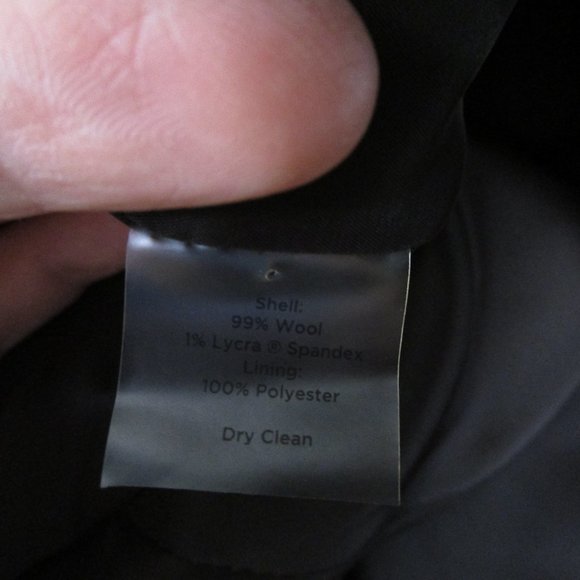 SOLDTalbots Solid Dark Brown Wool Pant Suit 10 Formal Career - Picture 11 of 11